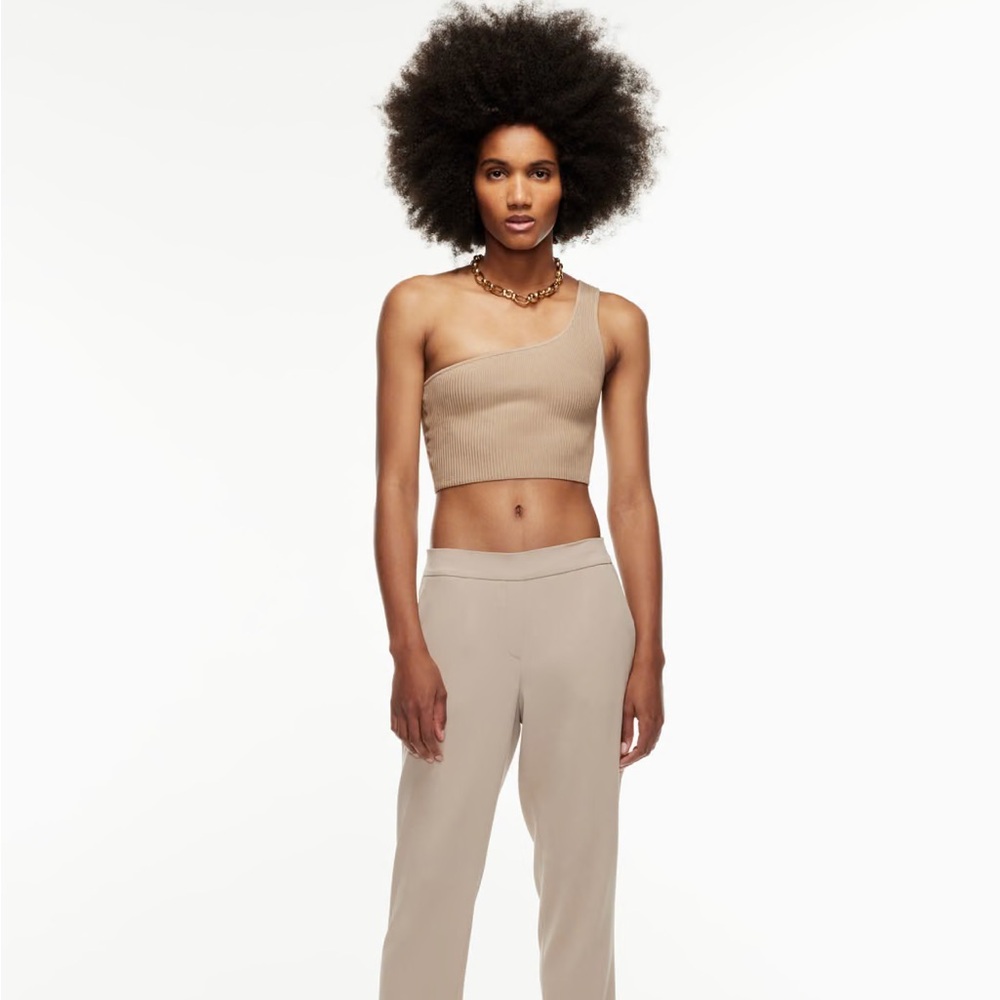 Aritzia bobaton one shoulder cropped tank
